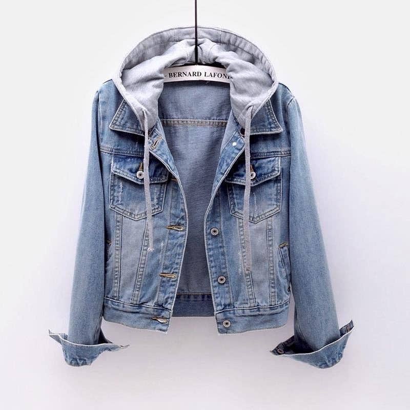 Hooded Denim Jacket