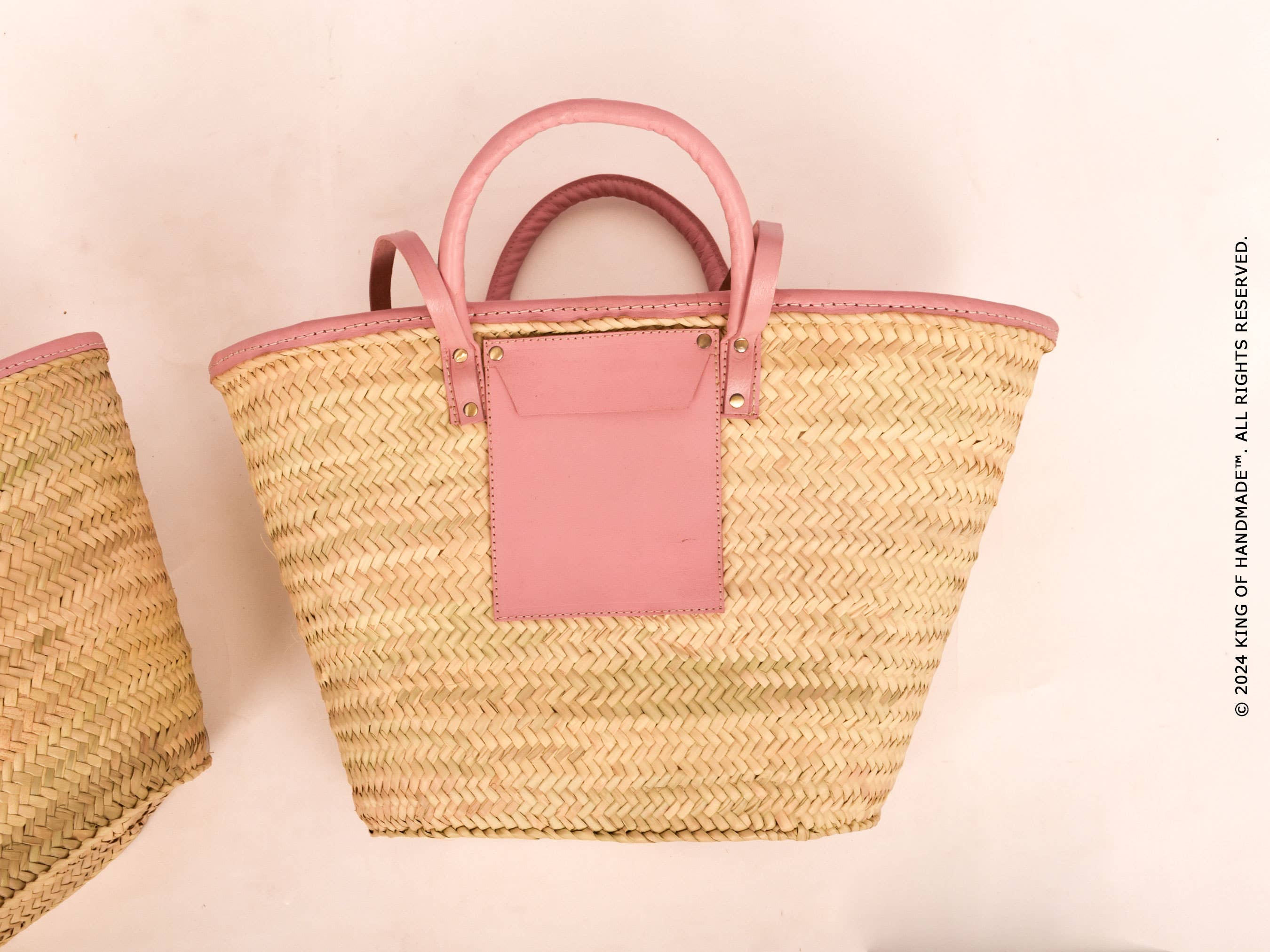 Woven Straw Shoulder Tote Bag