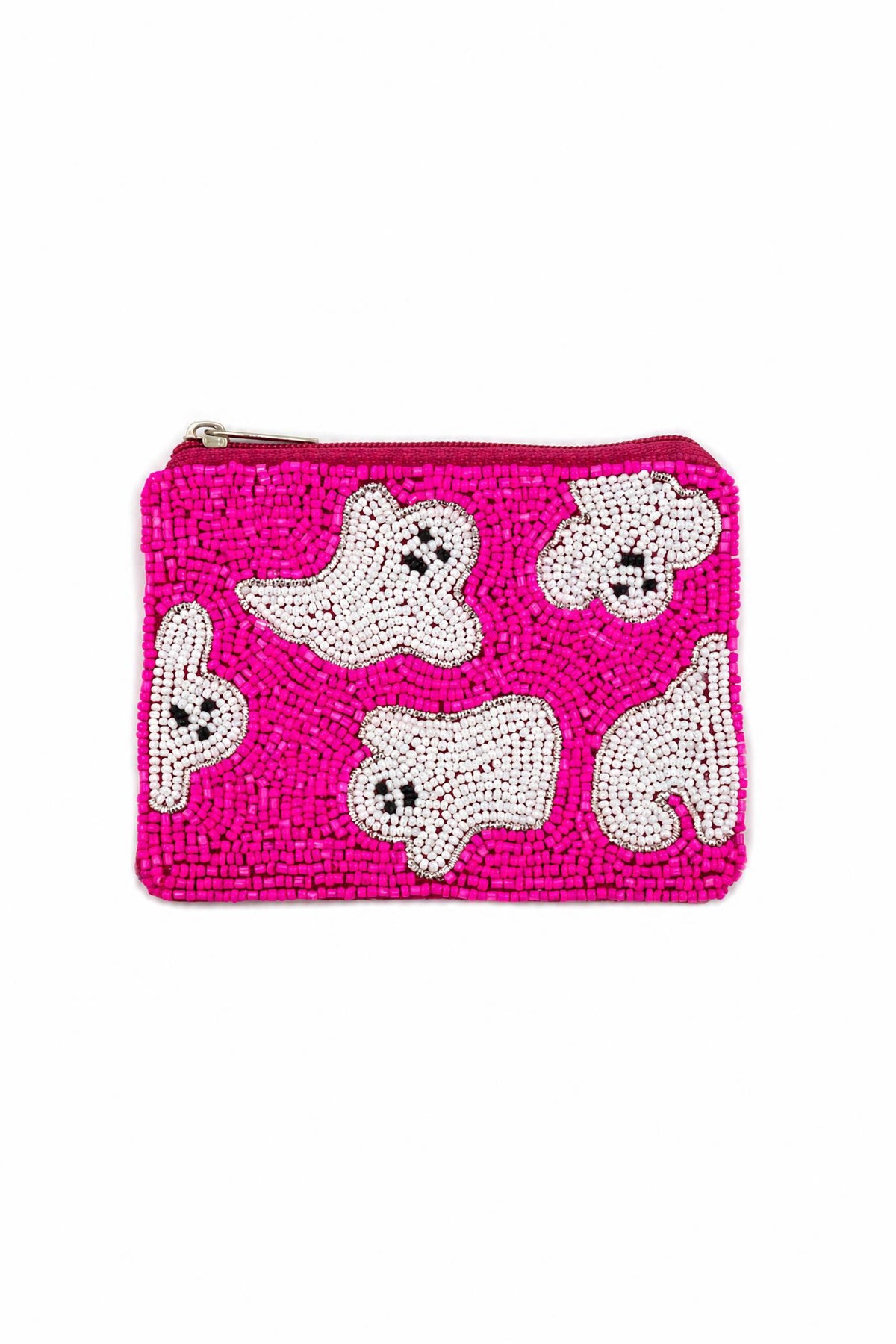 Ghost Beaded Coin Bag