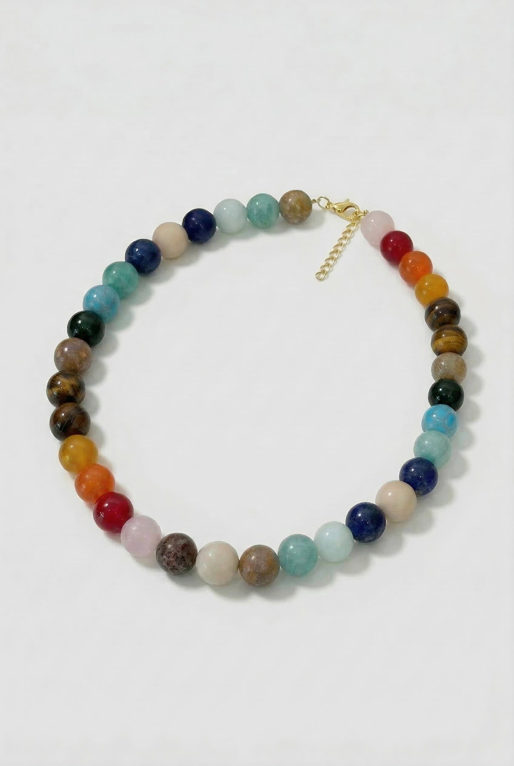 Multicolor Stone Beaded Necklace