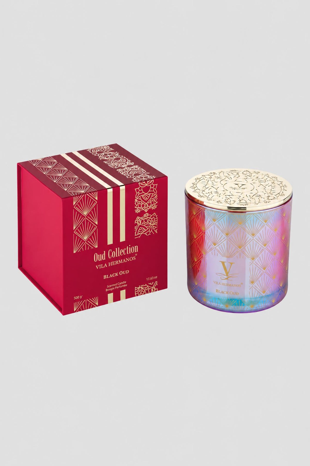 Vila Hermanos Red Jar Black Oud Candle
