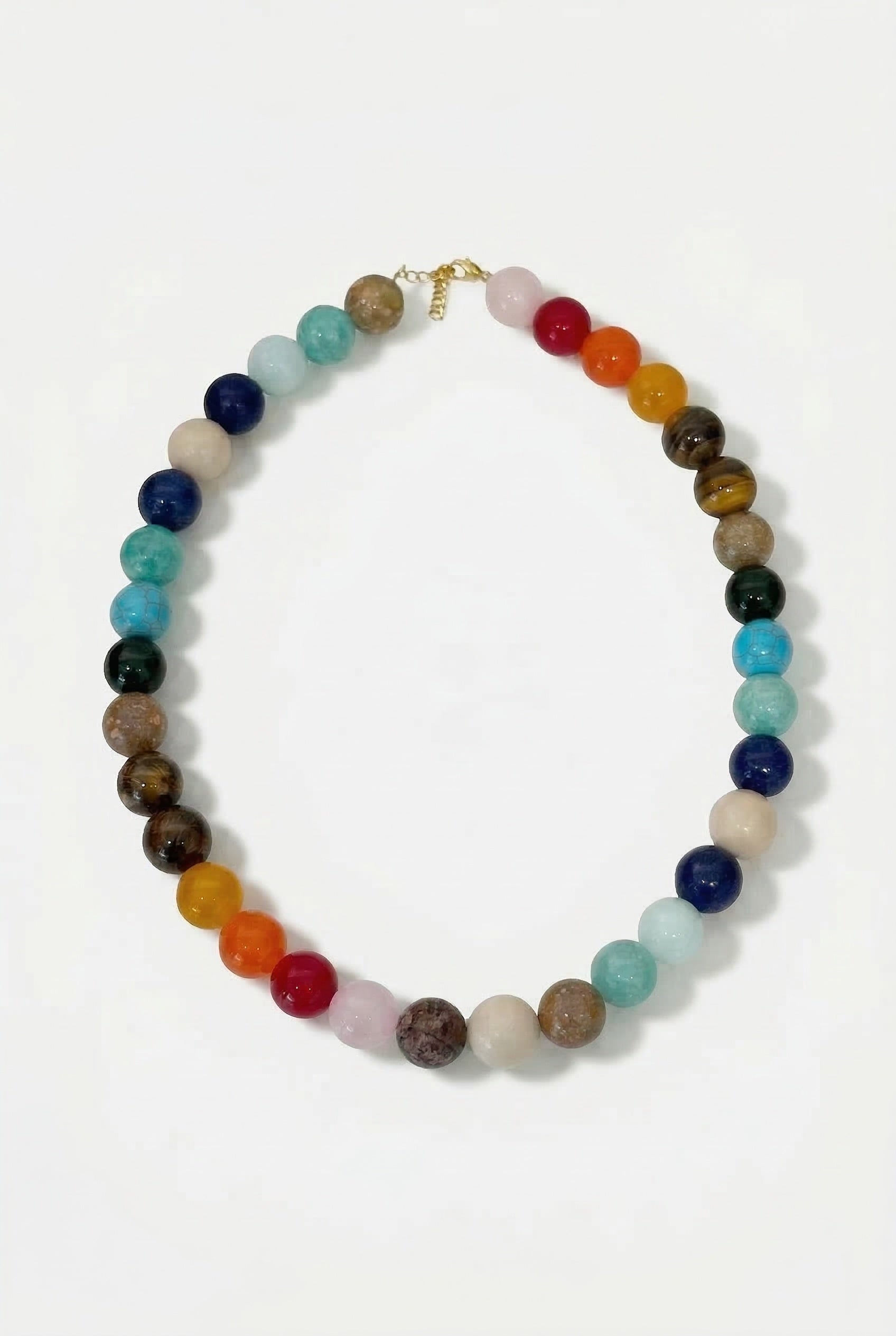 Multicolor Stone Beaded Necklace