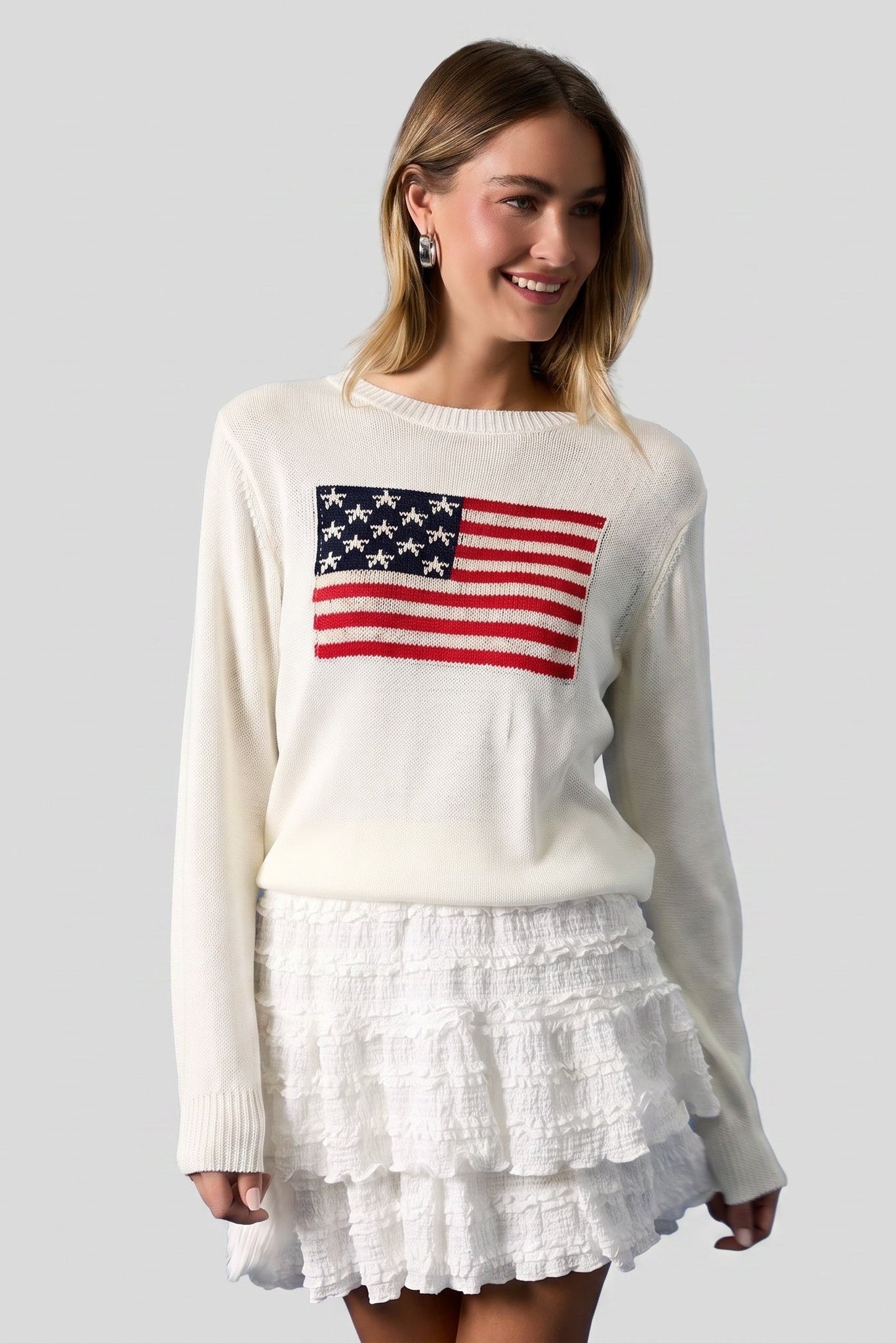 American Flag Sweater