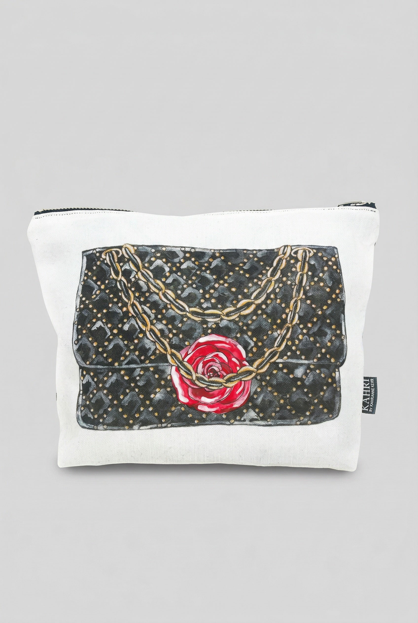 Quilted Handbag Cosmetic Bag