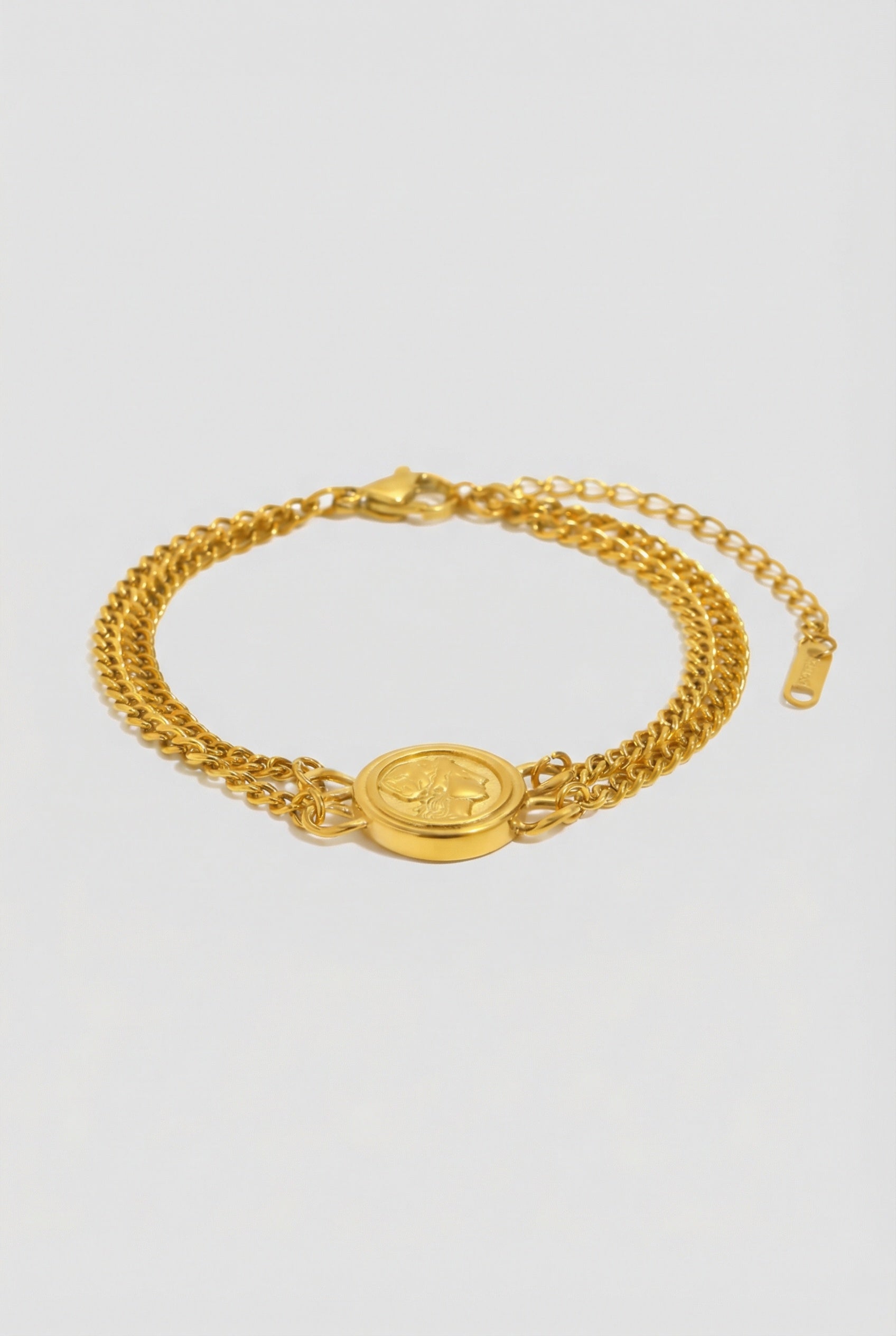 Gold Coin Chain Bracelet
