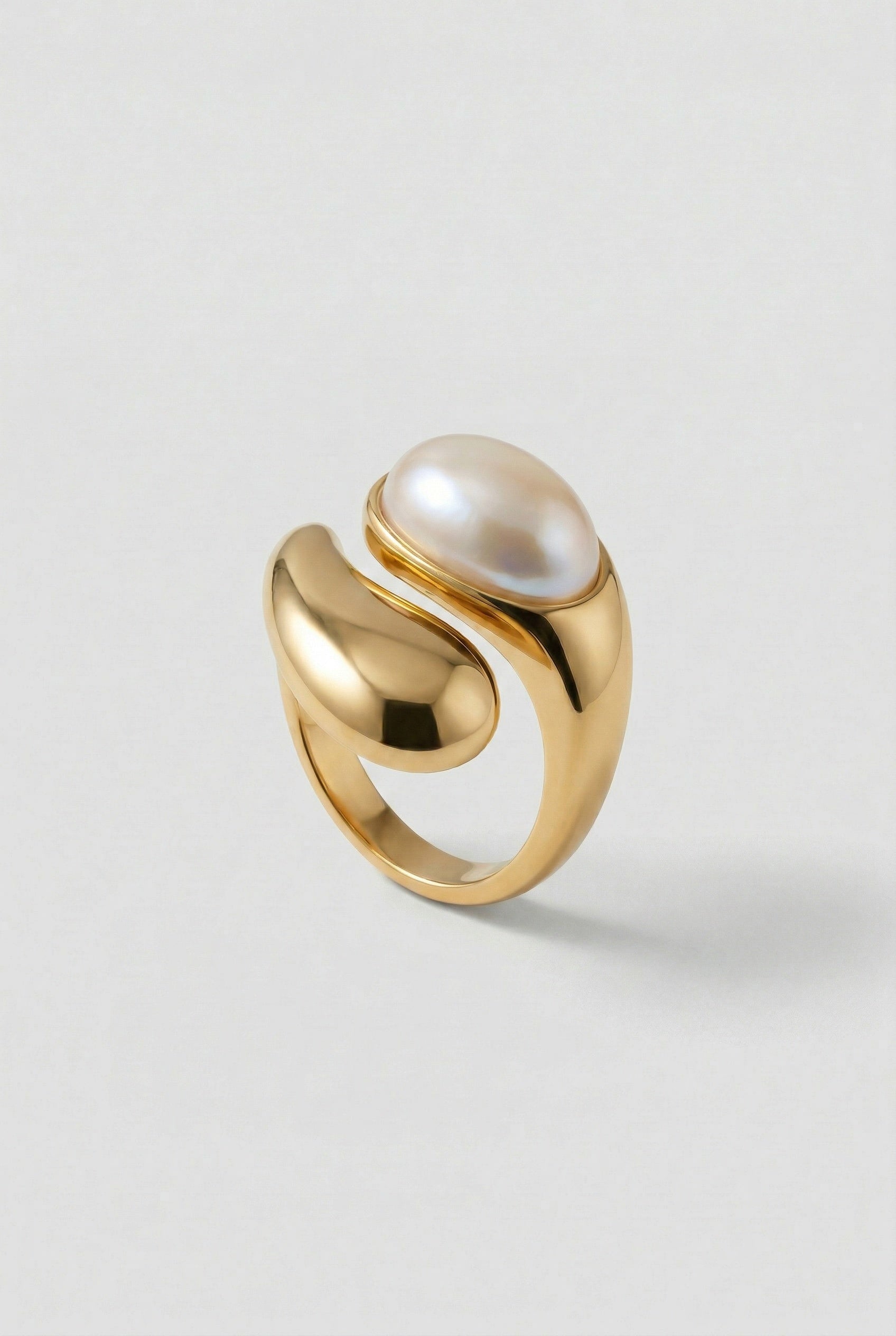 Sculpted Gold Wrap Ring