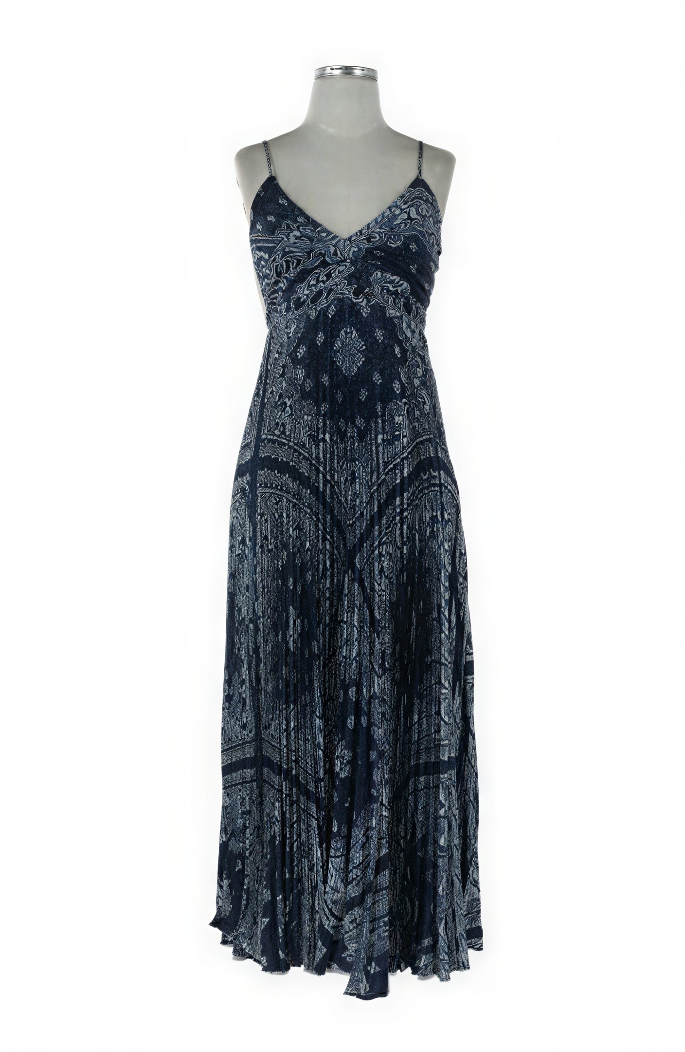 Bandana Print Pleated Dress