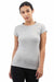 Basic Crew Neck Short Sleeve T-Shirt heather grey front | MILK MONEY milkmoney.co | cute tops for women. trendy tops for women. stylish tops for women. pretty womens tops. 