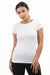 Basic Crew Neck Short Sleeve T-Shirt white front | MILK MONEY milkmoney.co | cute tops for women. trendy tops for women. stylish tops for women. pretty womens tops. 