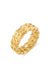 Braided Rattan Style Ring gold wide front | MILK MONEY milkmoney.co | cute rings, simple rings, casual rings, simple rings for women, trendy rings, cute rings for women, cute cheap rings, casual rings for women