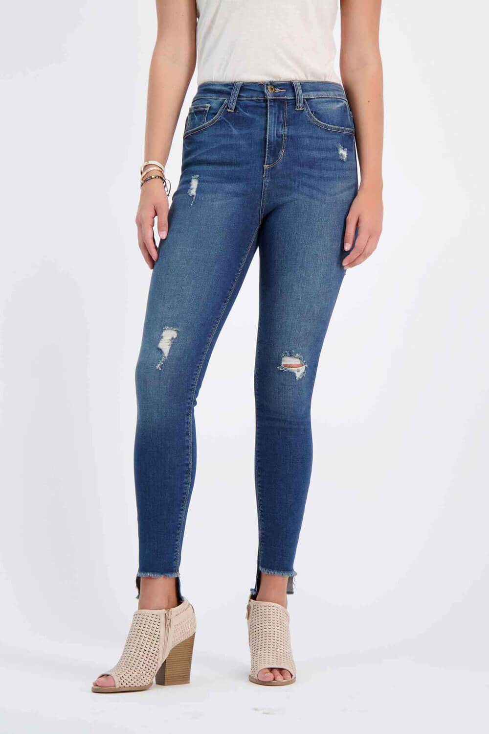 Chelsea High-Rise Jeans Blue Denim - MILK MONEY