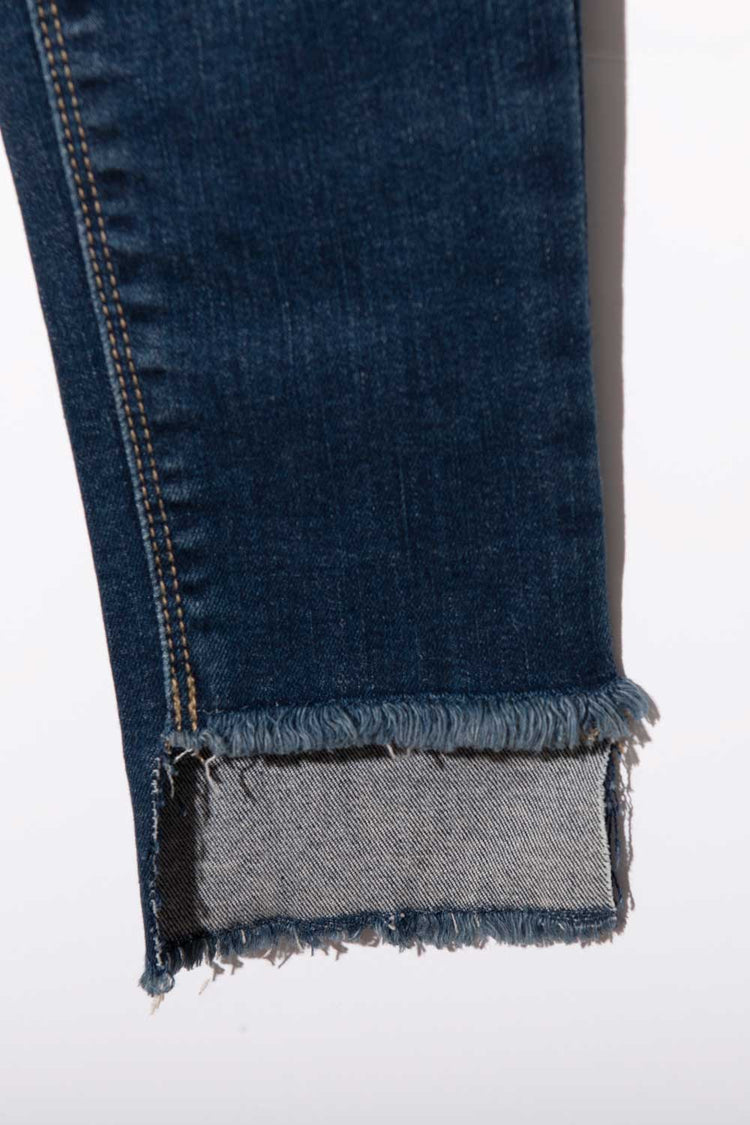 Chelsea High-Rise Jeans dark wash detail MILK MONEY