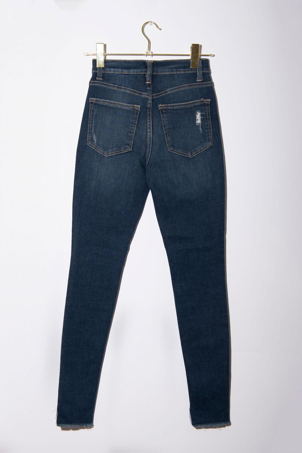 Chelsea High-Rise Jeans dark wash back MILK MONEY