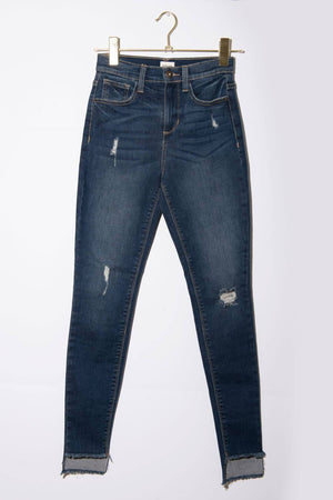 Chelsea High-Rise Jeans dark wash front MILK MONEY