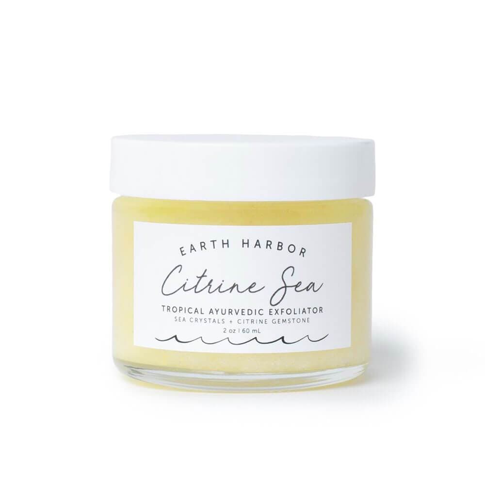Earth Harbor Naturals Citrine Sea Purifying Exfoliation Potion front | MILK MONEY milkmoney.co | natural skin care products. organic skin care. clean beauty products. organic skin care products. natural skincare. vegan skincare. organic skincare. organic beauty products. vegan cruelty free skincare. vegan skincare products