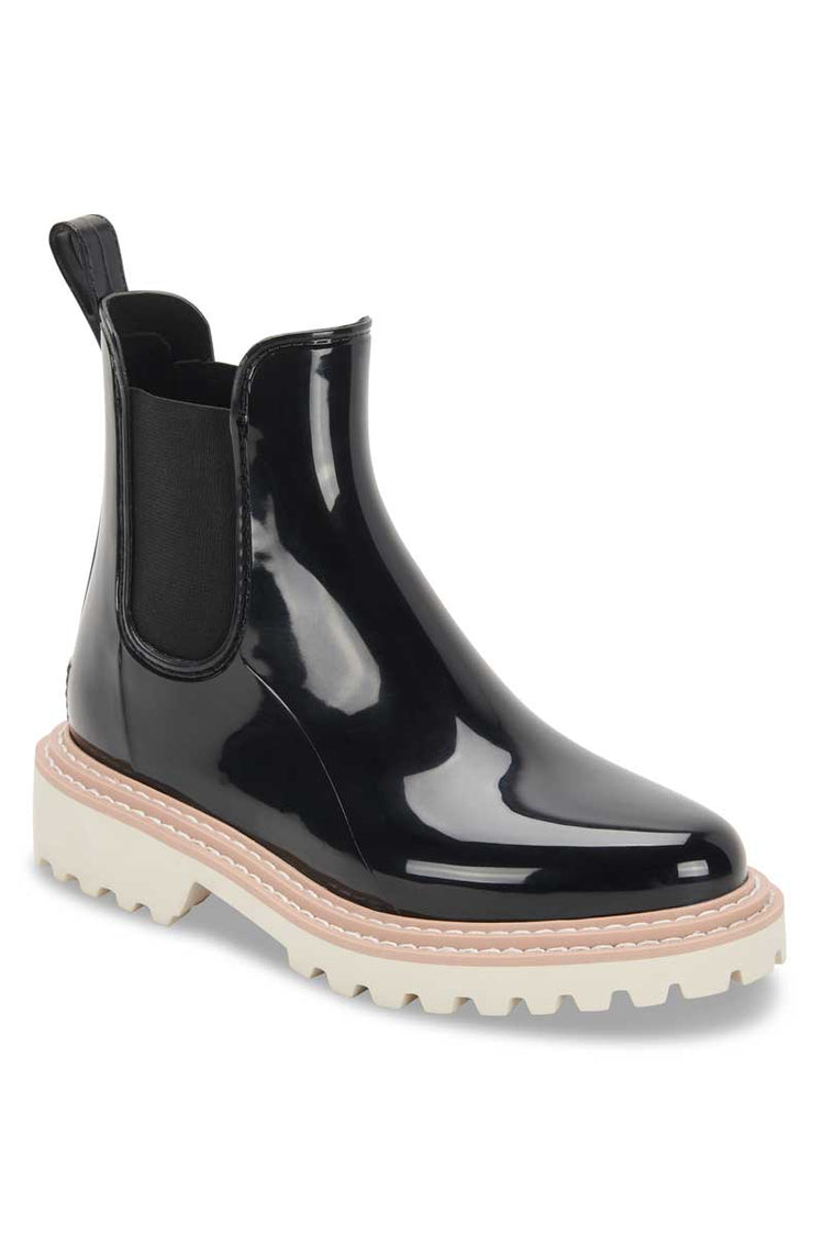 Dolce Vita Stormy H2O Waterproof Chelsea Boot ONYX PATENT STELLA side | MILK MONEY milkmoney.co | cute shoes for women. ladies shoes. nice shoes for women. ladies shoes online. ladies footwear. womens shoes and boots. pretty shoes for women. beautiful shoes for women.