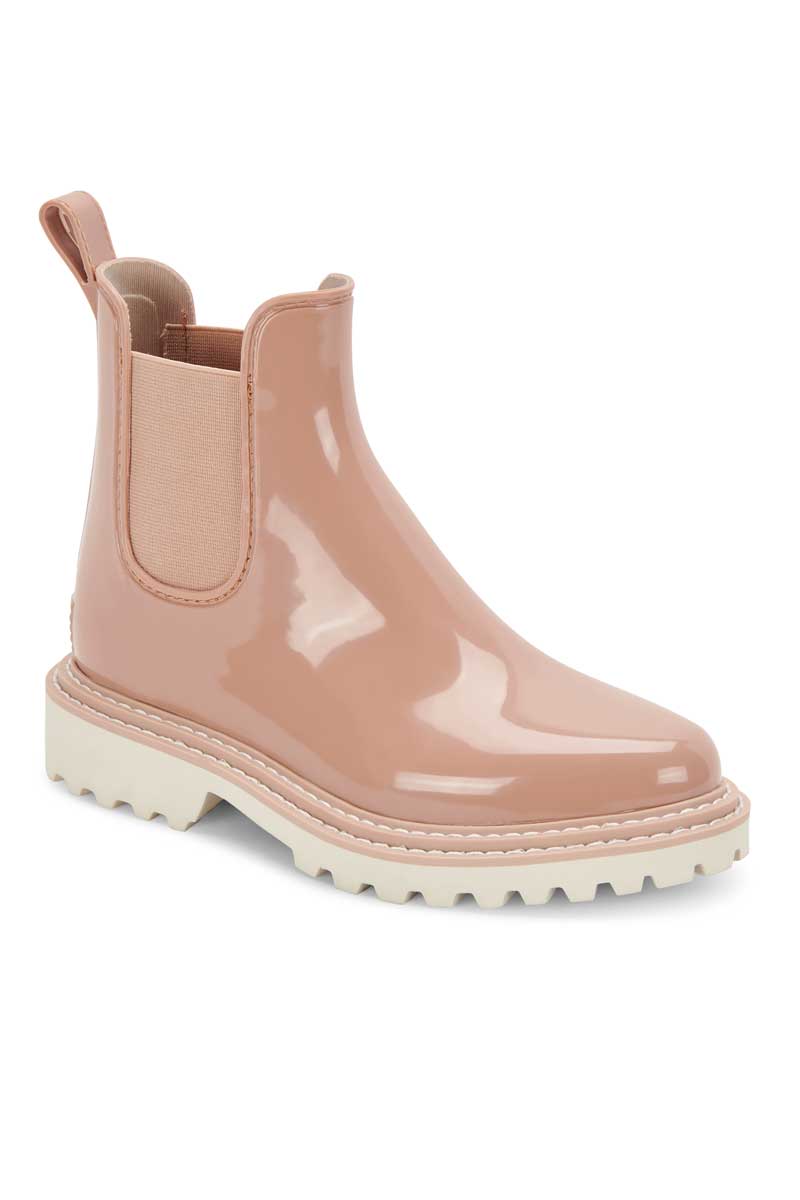 Dolce Vita Stormy H2O Waterproof Chelsea Boot ROSE PATENT STELLA side back | MILK MONEY milkmoney.co | cute shoes for women. ladies shoes. nice shoes for women. ladies shoes online. ladies footwear. womens shoes and boots. pretty shoes for women. beautiful shoes for women.