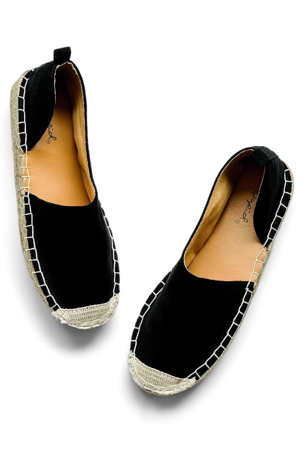 Suede Espadrille Sandals black top | MILK MONEY milkmoney.co | cute sandals for women. cute slides for women. trendy womens sandals. women sandals online. pretty sandals for women. cute slides womens.