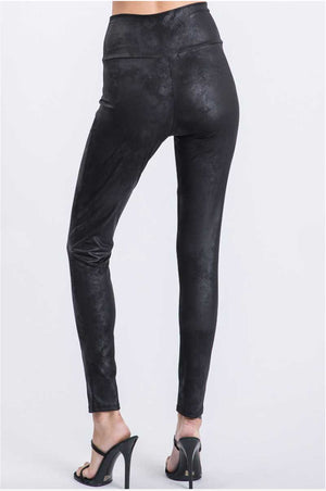 Faux Leather High Waisted Skinny Leggings black back | MILK MONEY milkmoney.co | cute clothes for women. womens online clothing. trendy online clothing stores. womens casual clothing online. trendy clothes online. trendy women's clothing online. ladies online clothing stores. trendy women's clothing stores. cute female clothes.