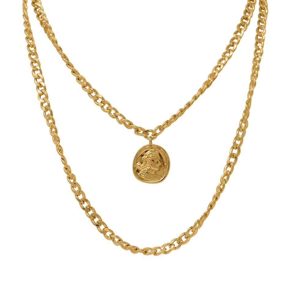 Gracie Gold Chain Link Wrap Necklace - MILK MONEY