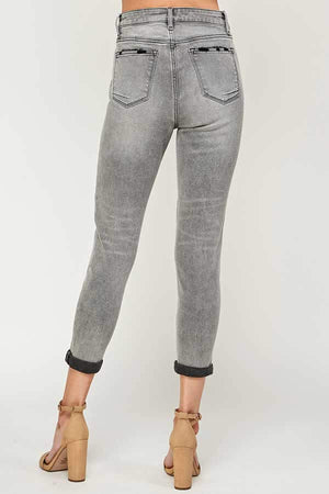 High Rise Skinny Grey Washed Jeans back  | MILK MONEY milkmoney.co | cute clothes for women. womens online clothing. trendy online clothing stores. womens casual clothing online. trendy clothes online. trendy women's clothing online. ladies online clothing stores. trendy women's clothing stores. cute female clothes.