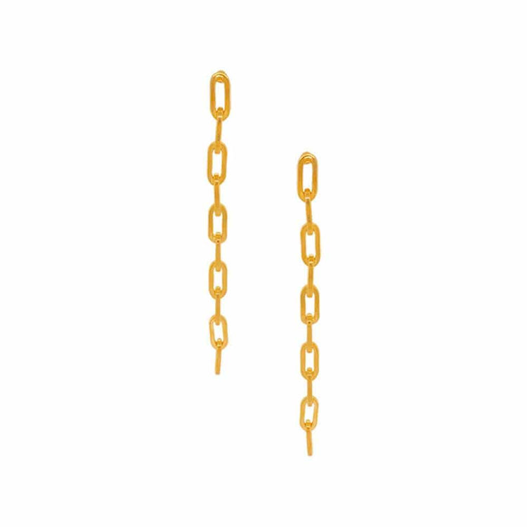 Isabelle Link Chain Earrings gold MILK MONEY