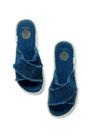 Kamala Flatform Sandals with Yoga Mat Soles blue MILK MONEY