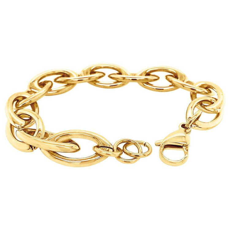 Luxe Link Chain Bracelet Gold - Back - MILK MONEY