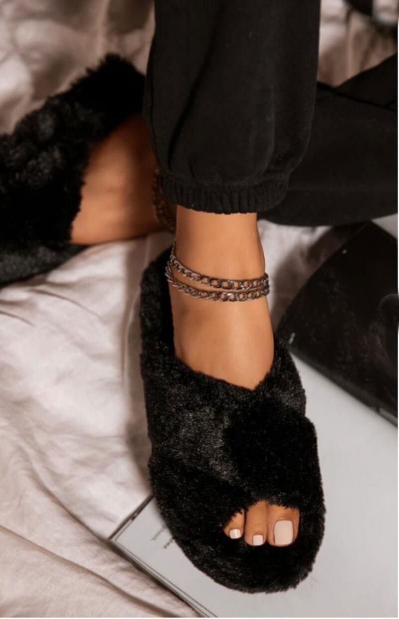 Mayberry Faux Fur Slippers