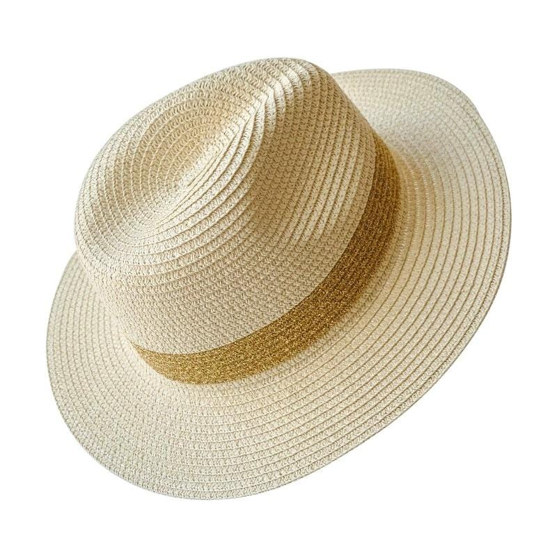 Summer Fedora Hat natural gold | MILK MONEY milkmoney.co | cute hats for women. hats and beanies. cute womens hats. pretty hats. cute bucket hats for women.