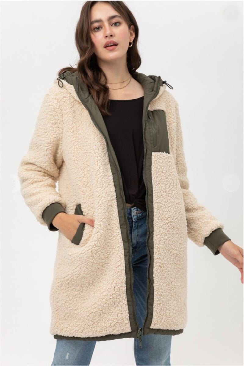 Reversible Quilted Sherpa Jacket | Women's Jackets | MILK MONEY