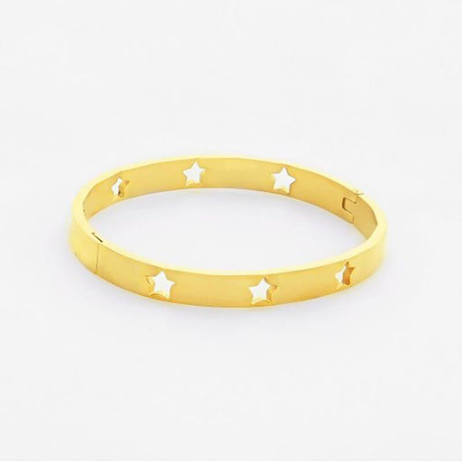 Star Bangle Bracelet gold front | MILK MONEY milkmoney.co | cute bracelets. cool bracelets. beach bracelets. bracelet packs. cute cheap bracelets. cute simple bracelets. cute bracelets with beads. cute women's bracelets. 