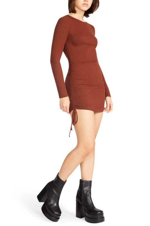 Steve Madden #1 Crush Dress coffee side | MILK MONEY milkmoney.co | cute clothes for women. womens online clothing. trendy online clothing stores. womens casual clothing online. trendy clothes online. trendy women's clothing online. ladies online clothing stores. trendy women's clothing stores. cute female clothes.