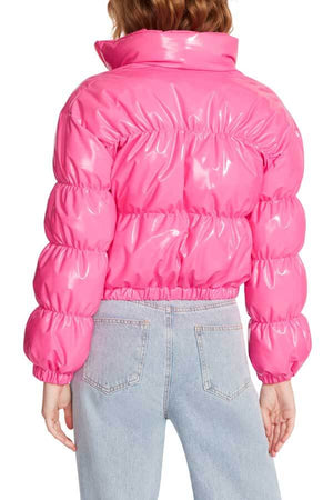 Steve Madden Eden Jacket pink back | MILK MONEY milkmoney.co | cute jackets for women. cute coats. cool jackets for women. stylish jackets for women. trendy jackets for women. trendy womens coats.