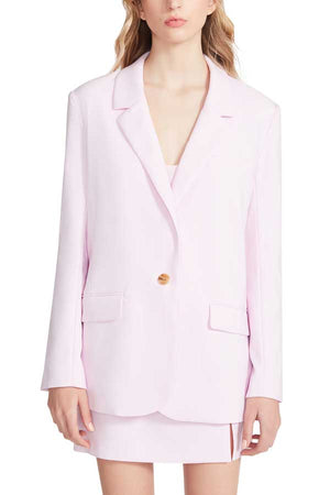 Steve Madden Kaira Blazer pink front | MILK MONEY milkmoney.co | cute jackets for women. cute coats. cool jackets for women. stylish jackets for women. trendy jackets for women. trendy womens coats.