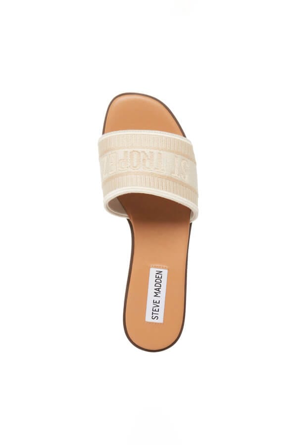 Steve Madden Knox Sandal gold top | MILK MONEY milkmoney.co | cute sandals for women. cute slides for women. trendy womens sandals. women sandals online. pretty sandals for women. cute slides womens.