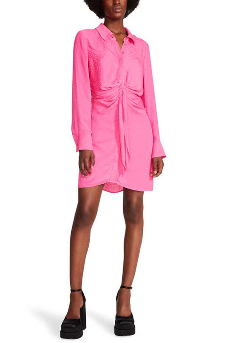 Steve Madden Tie Curious Dress pink front | MILK MONEY milkmoney.co | cute clothes for women. womens online clothing. trendy online clothing stores. womens casual clothing online. trendy clothes online. trendy women's clothing online. ladies online clothing stores. trendy women's clothing stores. cute female clothes.