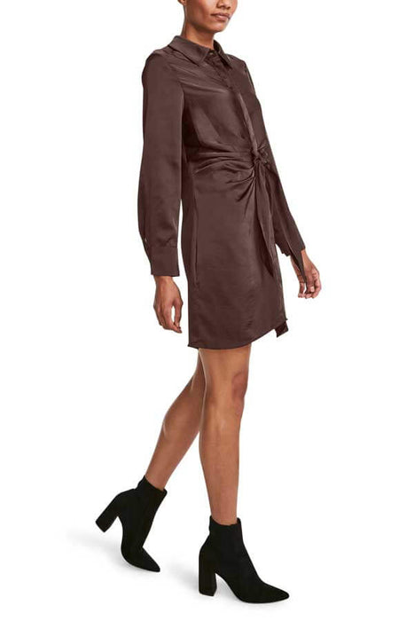 Steve Madden Tie Curious Dress coffee side | MILK MONEY milkmoney.co | cute clothes for women. womens online clothing. trendy online clothing stores. womens casual clothing online. trendy clothes online. trendy women's clothing online. ladies online clothing stores. trendy women's clothing stores. cute female clothes.