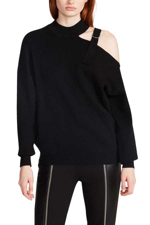 Steve Madden Viola Cut Out Sweater black | MILK MONEY milkmoney.co | cute clothes for women. womens online clothing. trendy online clothing stores. womens casual clothing online. trendy clothes online. trendy women's clothing online. ladies online clothing stores. trendy women's clothing stores. cute female clothes.
