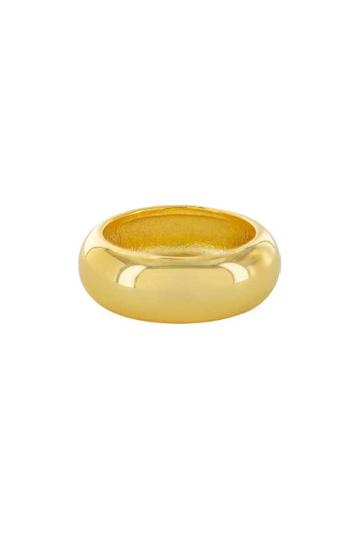 Thick Dome Gold Band RIng gold front | MILK MONEY milkmoney.co | cute rings. simple rings. casual rings. simple rings for women. trendy rings. cute rings for women. cute cheap rings. casual rings for women