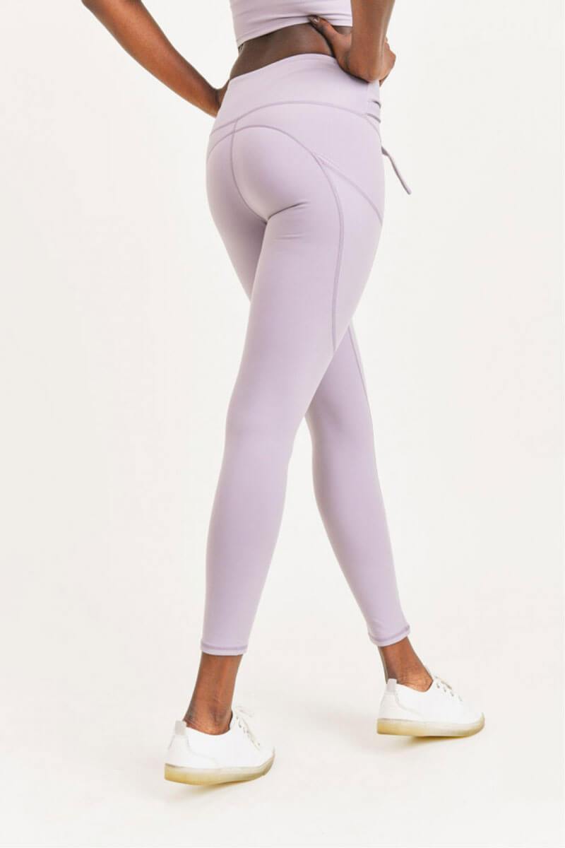Tie-Front High Waist Leggings with Pockets