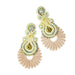 Treasure Jewels Fan Royal Earrings -cream -MILK MONEY