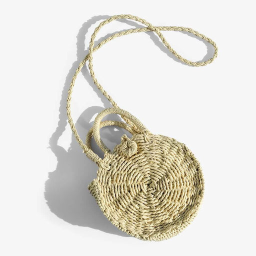 Tula Mini Woven Circle Crossbody natural - MILK MONEY