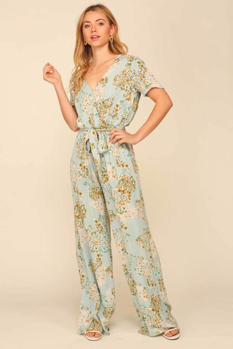 Lace-Up Floral Cami Jumpsuit | Shop Jumpsuit at Papaya Clothing
