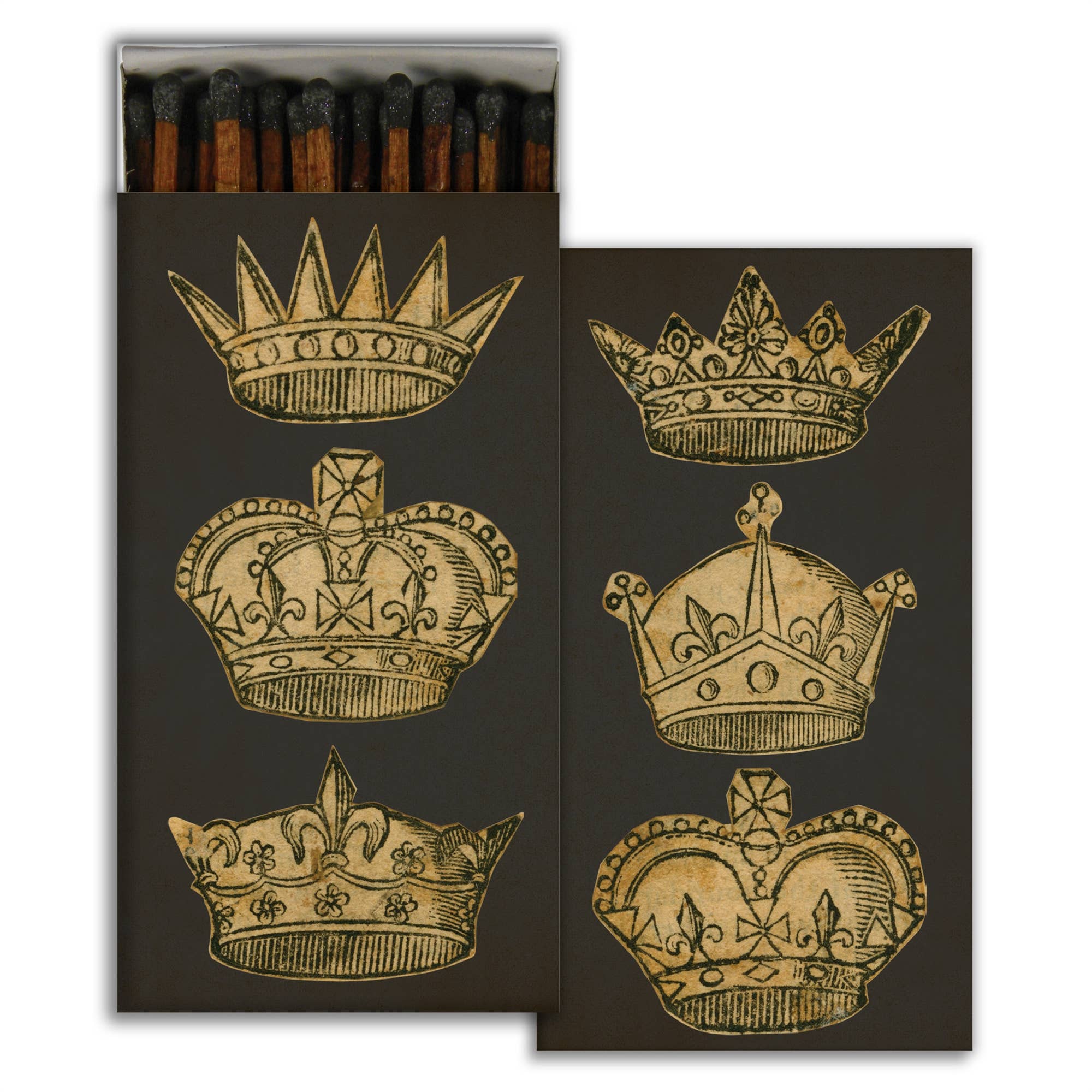 Crowns Match Box front | MILK MONEY milkmoney.co | gifts 