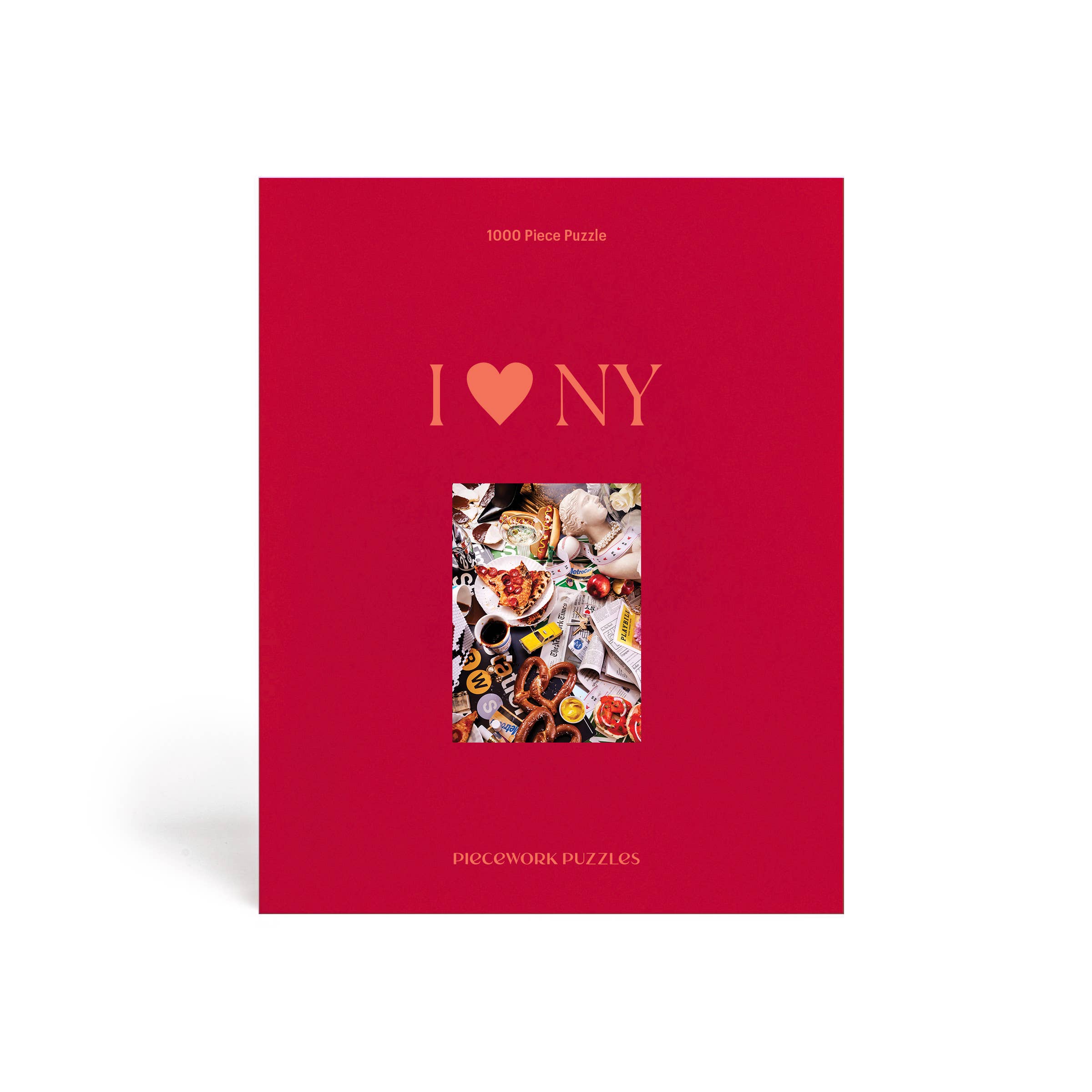 Piecework Puzzle I Love NY Jigsaw Puzzle front 